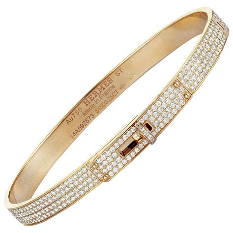 hermes diamond kelly|hermes kelly diamond bangle.